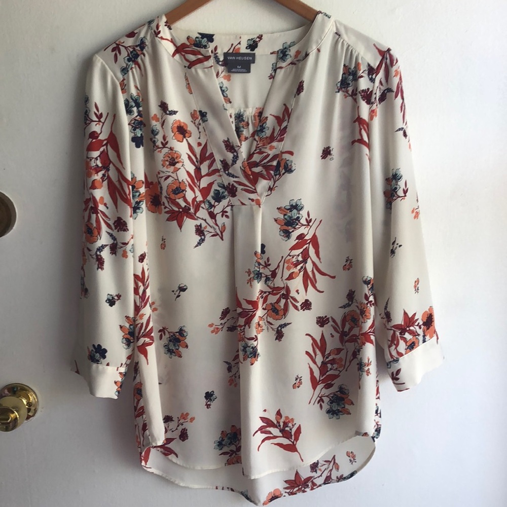 Van Heusen Floral Blouse Size M